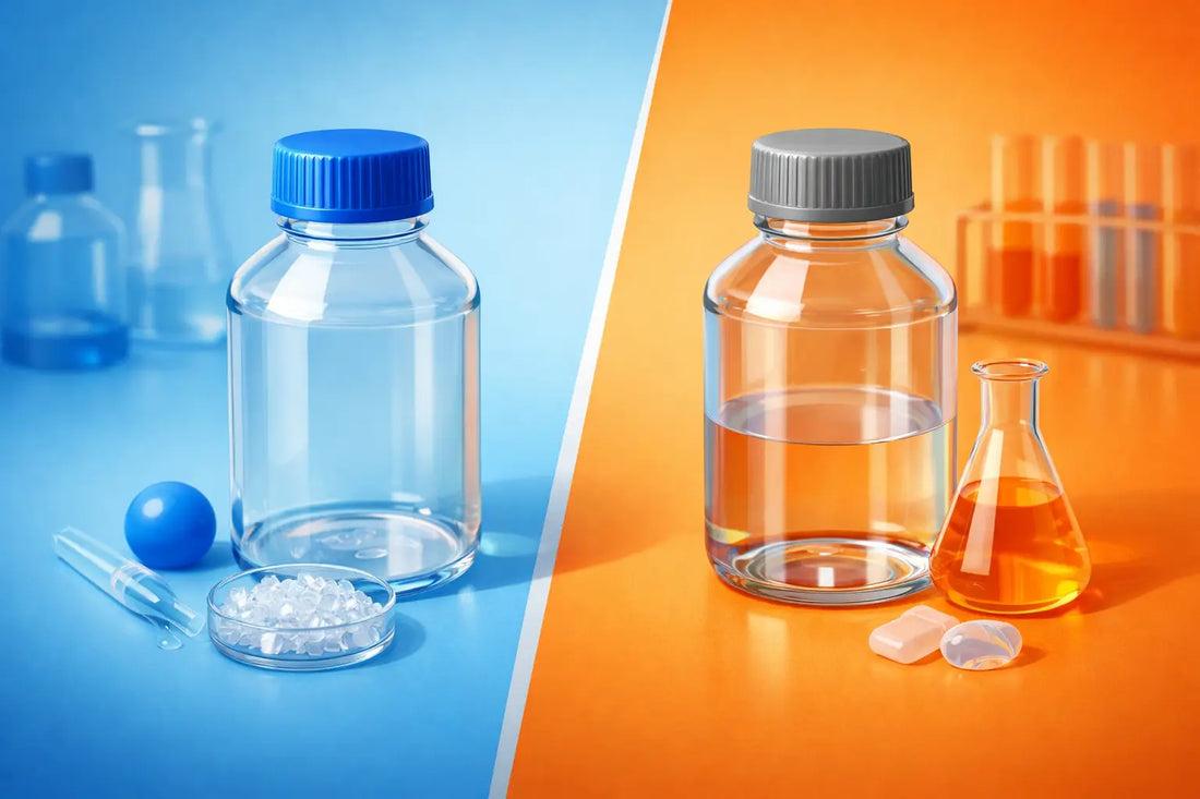 PET versus PETG Media Bottles