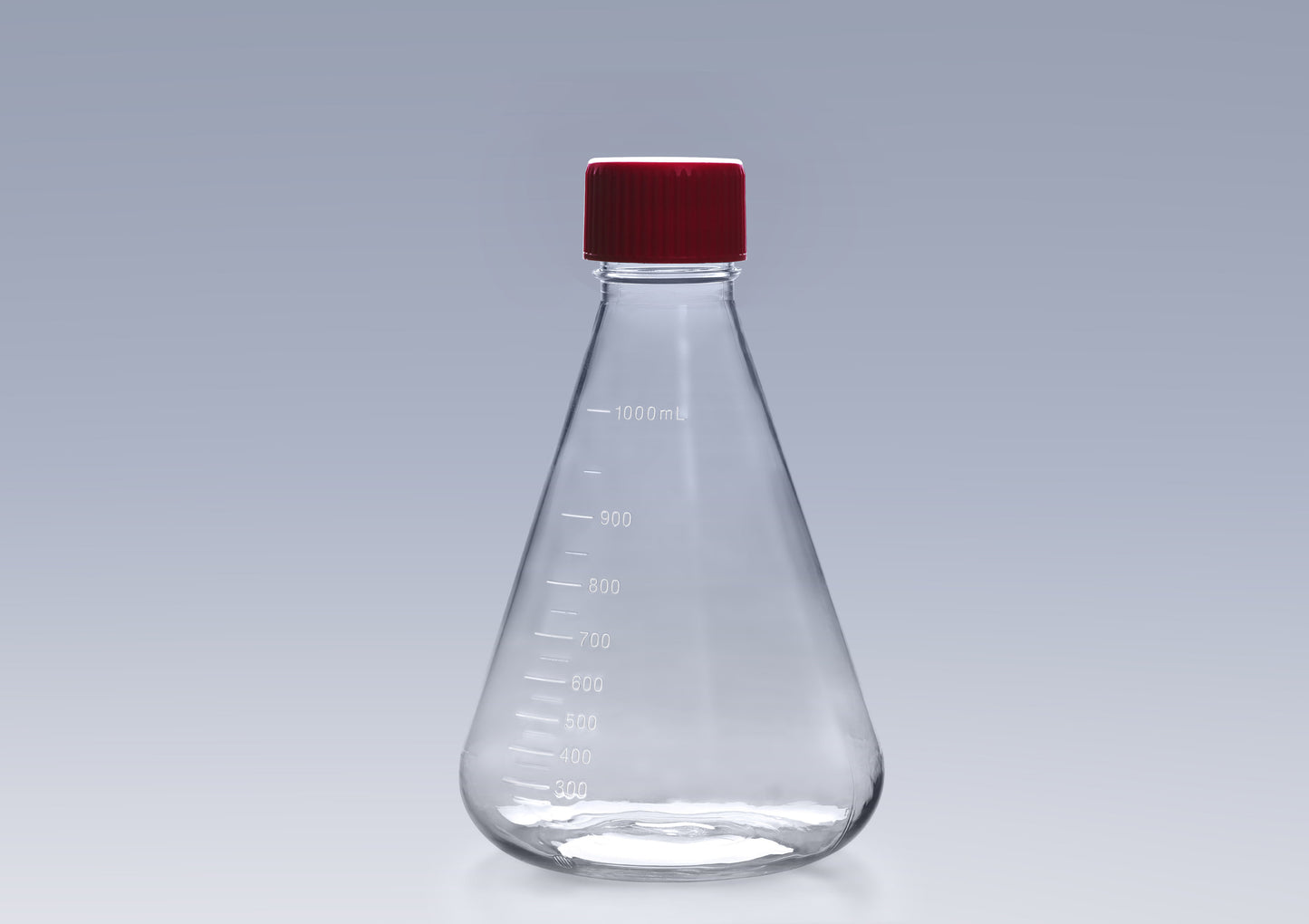 Schikane-Erlenmeyerkolben | Steril PC 125-1000ml | Schüttelkolben-Kultur | Dichtkappe