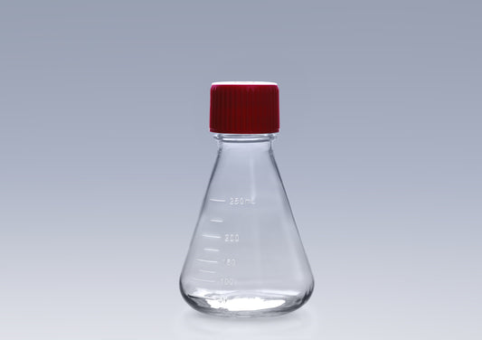 PETG Erlenmeyer Flask | Sterile Shake Flask | cGMP Gamma Irradiated