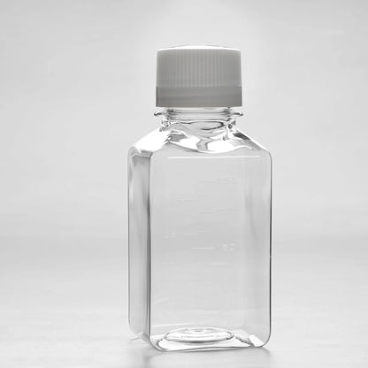 Premium Square PETG Media Bottles | 5mL to 1000mL | Gamma Irradiated cGMP innoME GmbH