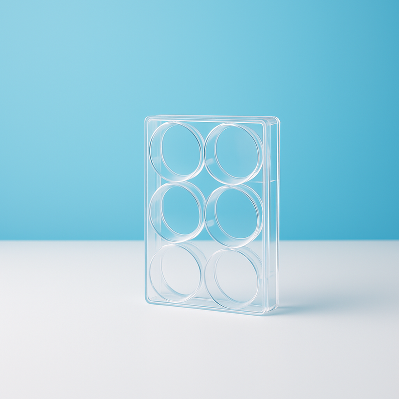 TC-Treated Cell Culture Plate – 6 Well | F-Bottom | Sterile