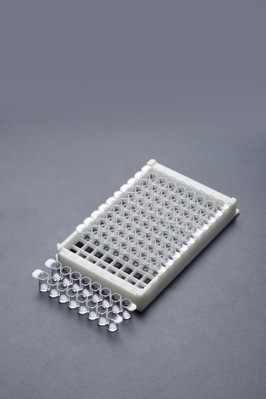 96-Well ELISA-Platten | High & Medium Binding | F-Boden | 8-Well Strips